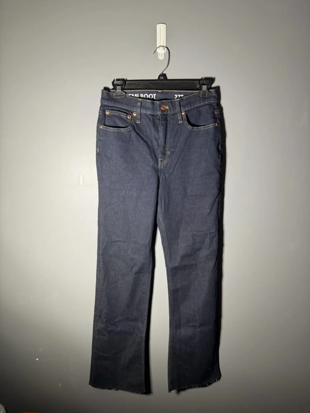 J.Crew Slim Demi Boot Jean in Rinse Wash Size 27T